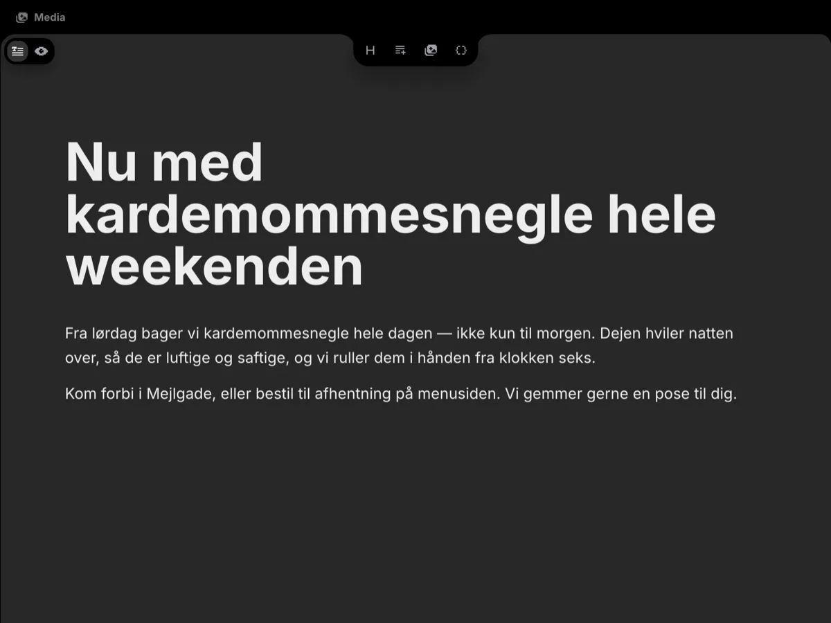 Blogindlæg og samlinger i et regnearksgitter